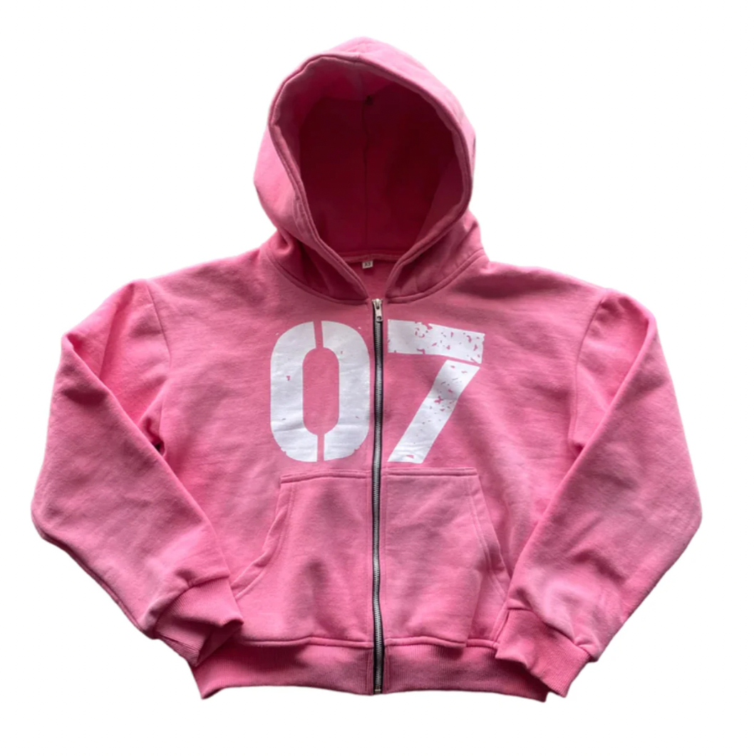 Pink Acid Wash Set